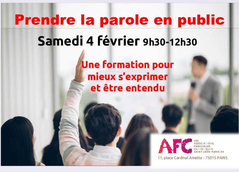 Lire la suite à propos de l’article Prendre la parole en public – Samedi 4 février